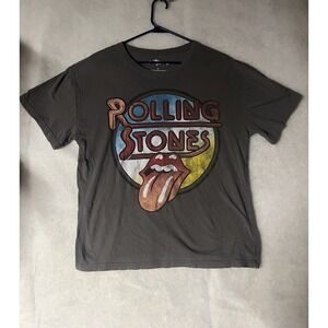The Rolling Stones Tongue Band Shirt Women Large Authentic Graphic Tee